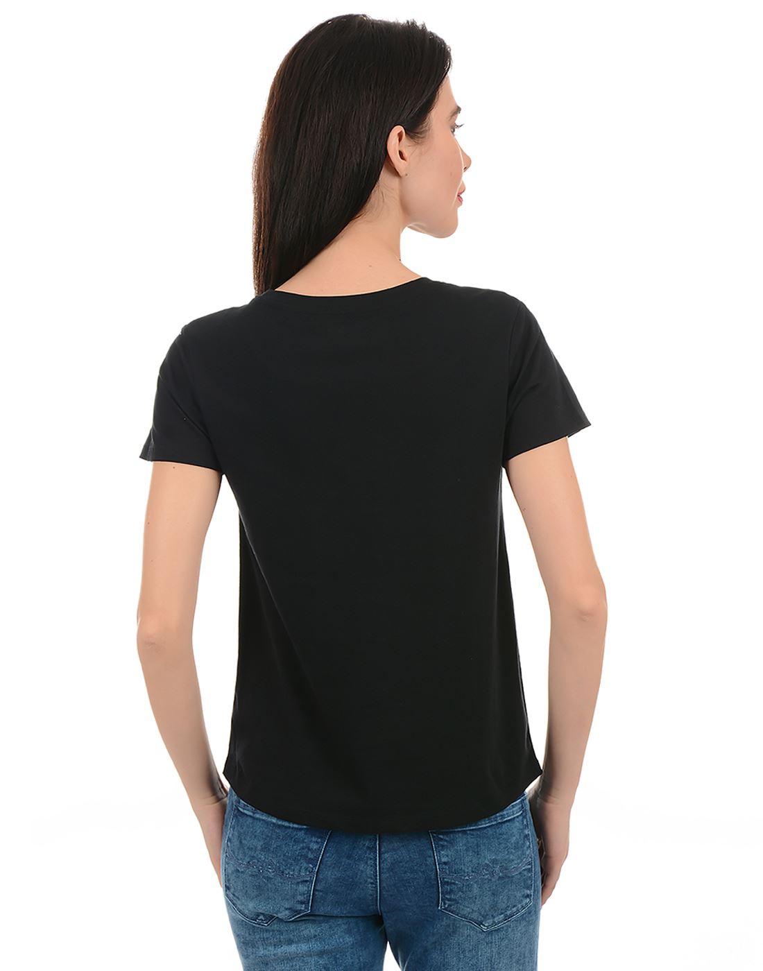 Pepe Jeans Women Casual Wear Black T-Shirt